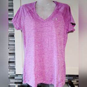 Under Armour semi fitted Heat Gear v neck top